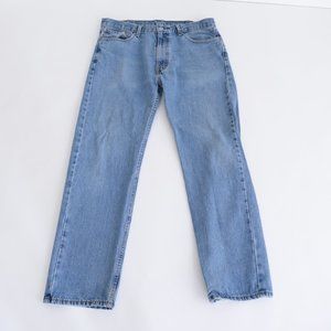 Levis 505 Straight Leg Light Wash Denim Jeans ~38/32
